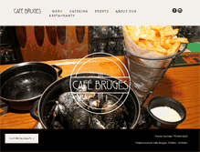 Tablet Screenshot of cafebruges.com